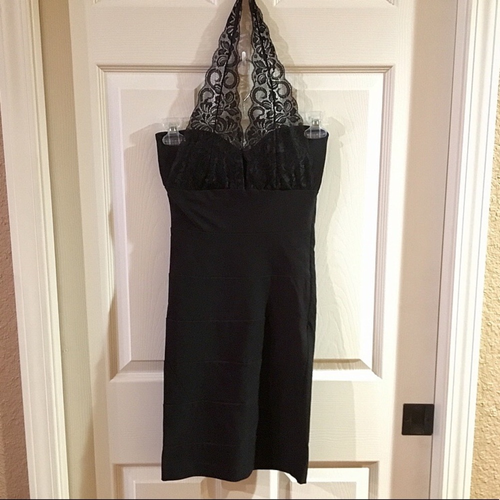 ✨NWT! Black Bodycon Mini Dress